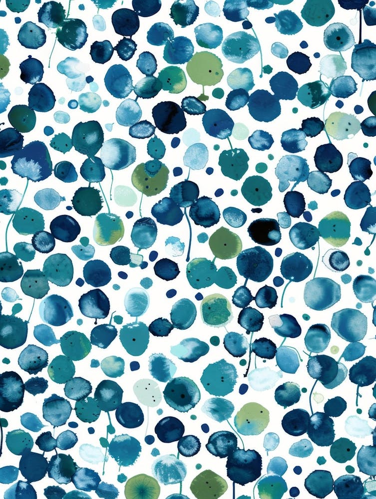 Blue Polka Dots 6
