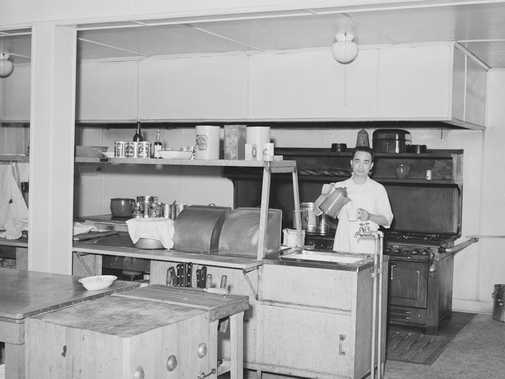Kitchen Of Earl Fruit Company Ranch, Kern County, California By Russell Lee