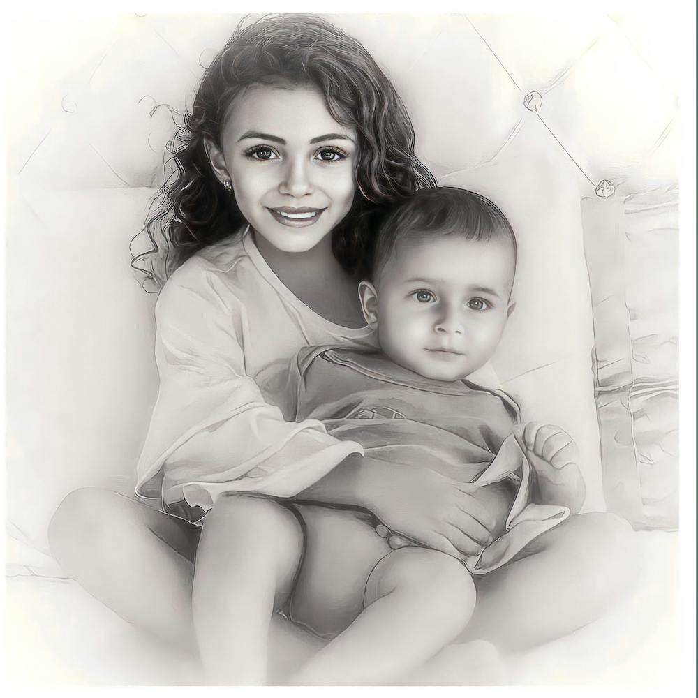 Black And White Portrait