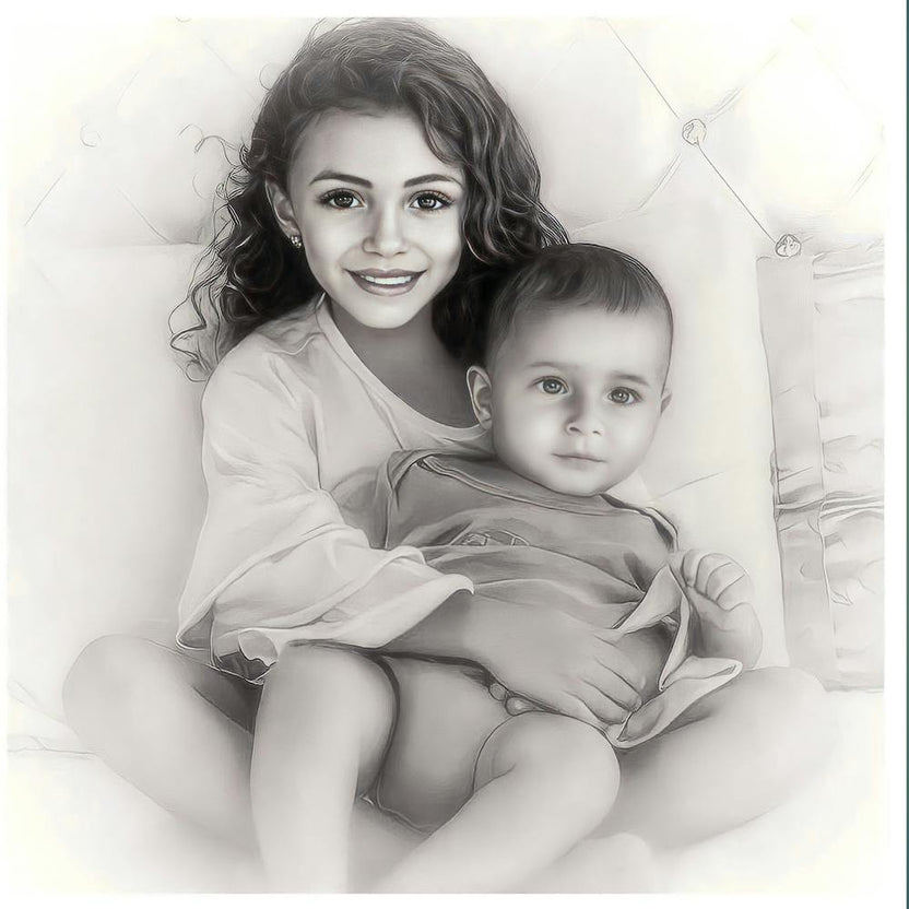 Black And White Portrait