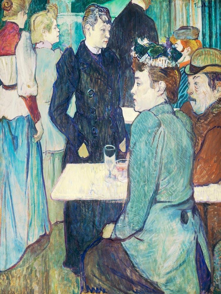 A Corner Of The Moulin De La Galette (1892) 1, Henri de Toulouse-Lautrec