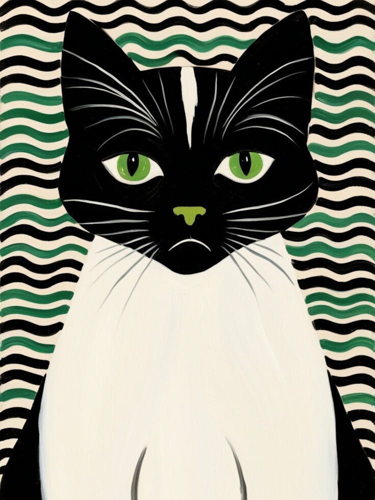 Cat With Green Eyes 1