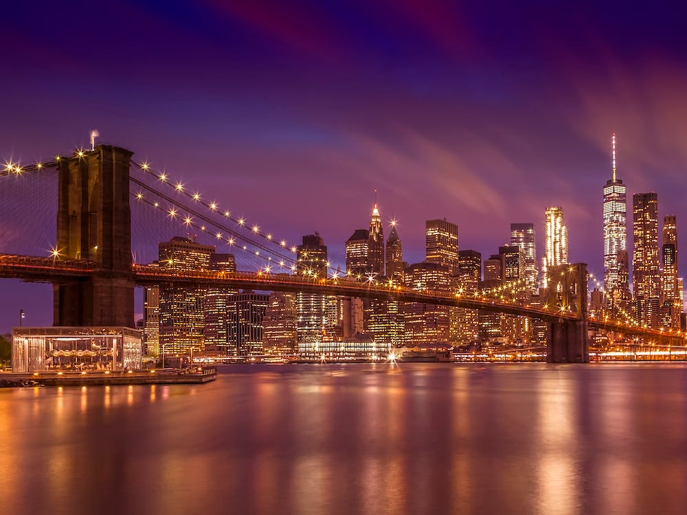 Brooklyn Bridge New York City Sunset
