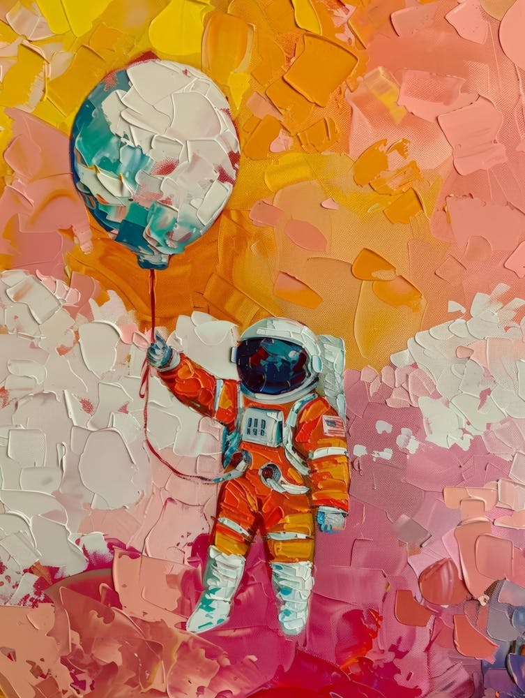 Astronaut With Balloon 2