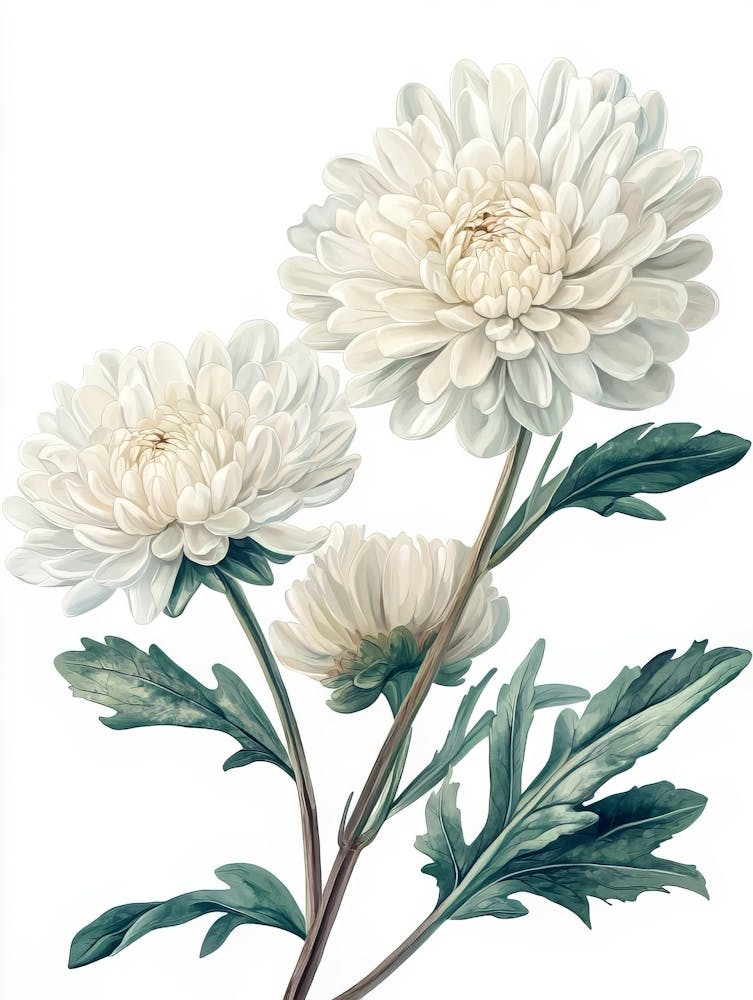 White Flower On White