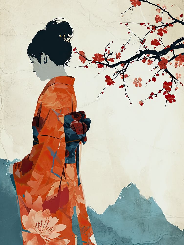 Woman in Kimono, Chine