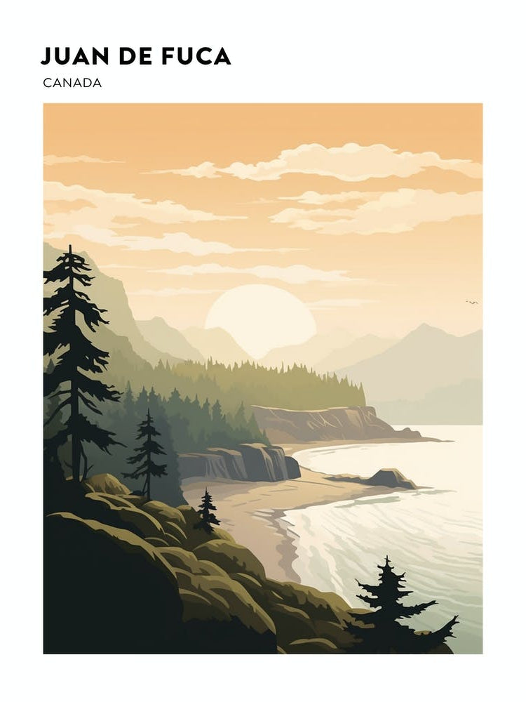 Juan De Fuca Marine Trail Canada 4 Hiking Trail Landscape Poster