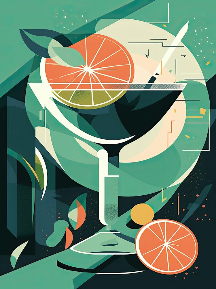 Margarita Cocktail Mid Century Modern 2
