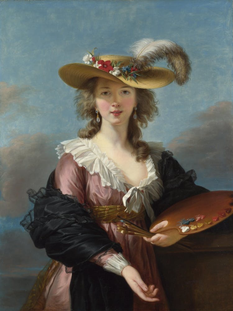 Lady Holding A Palette