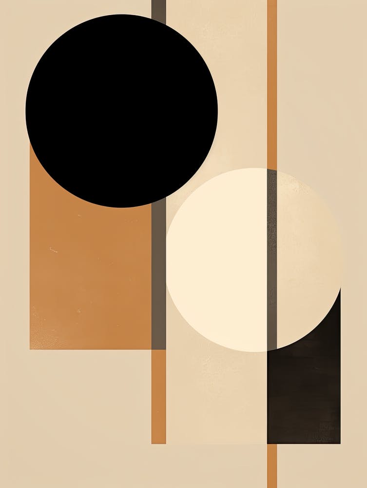 Muted Mirage; Beige Mid Century Illusions