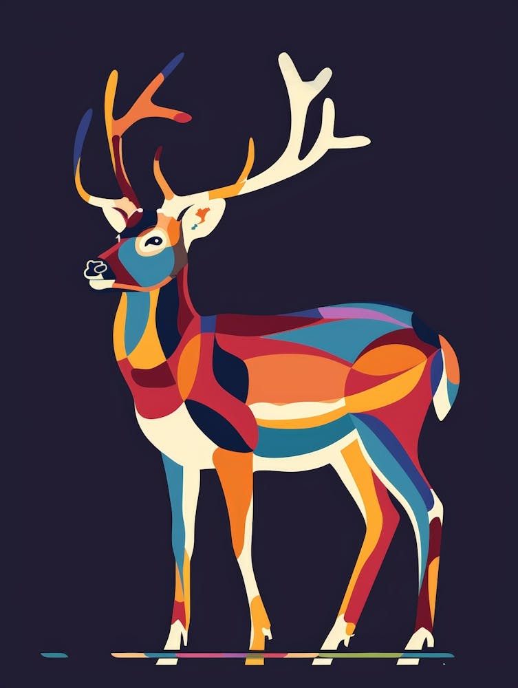 Colorful Deer 1