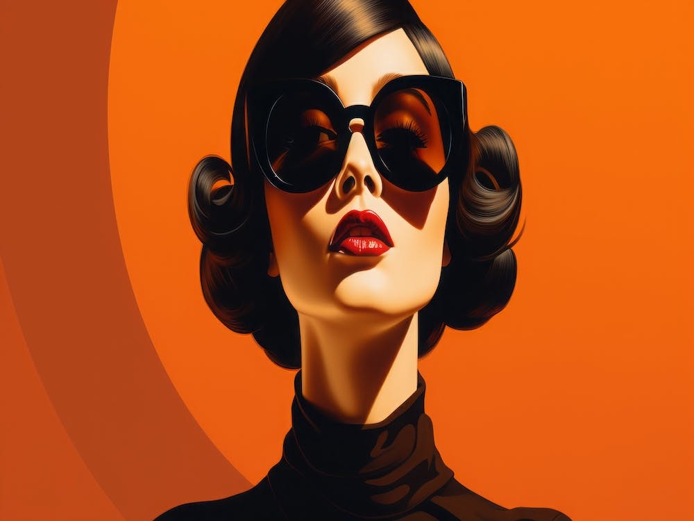 Femme aux lunettes de soleil 3