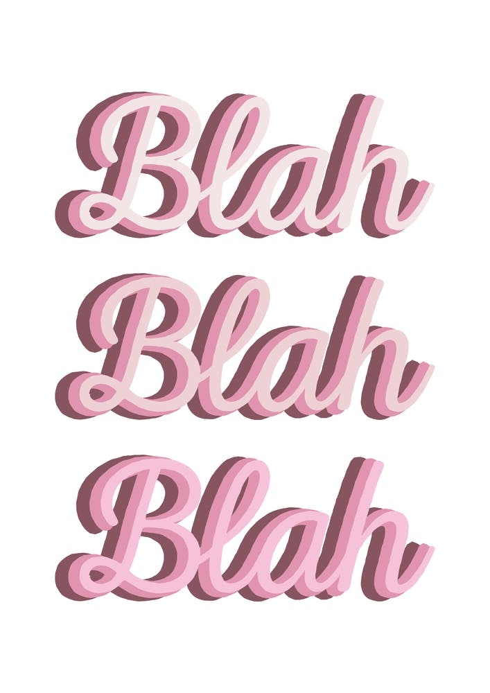 Blah Blah Blah Type