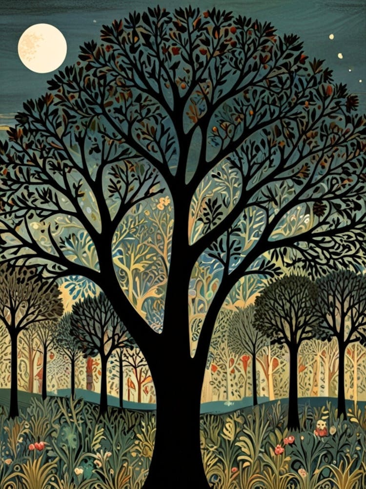 William Morris Moonlight In The Forest 143
