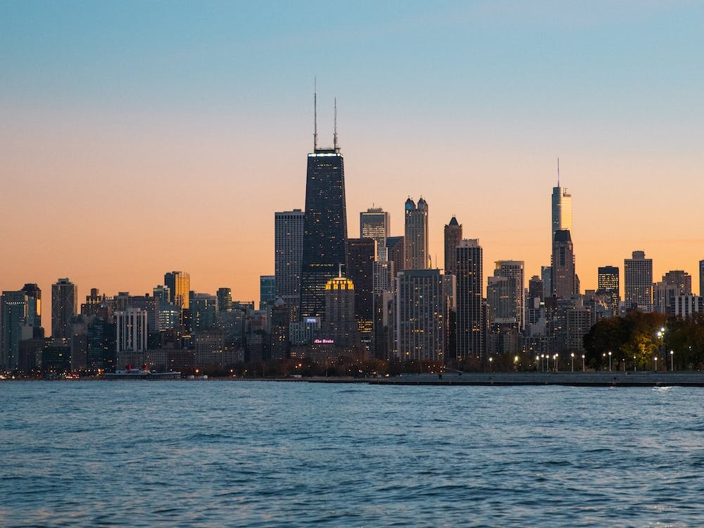 Windy City At Dusk
