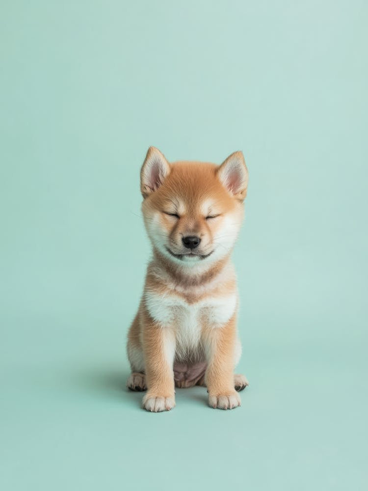 Cute Shih Tzu Puppy. Generated AI.