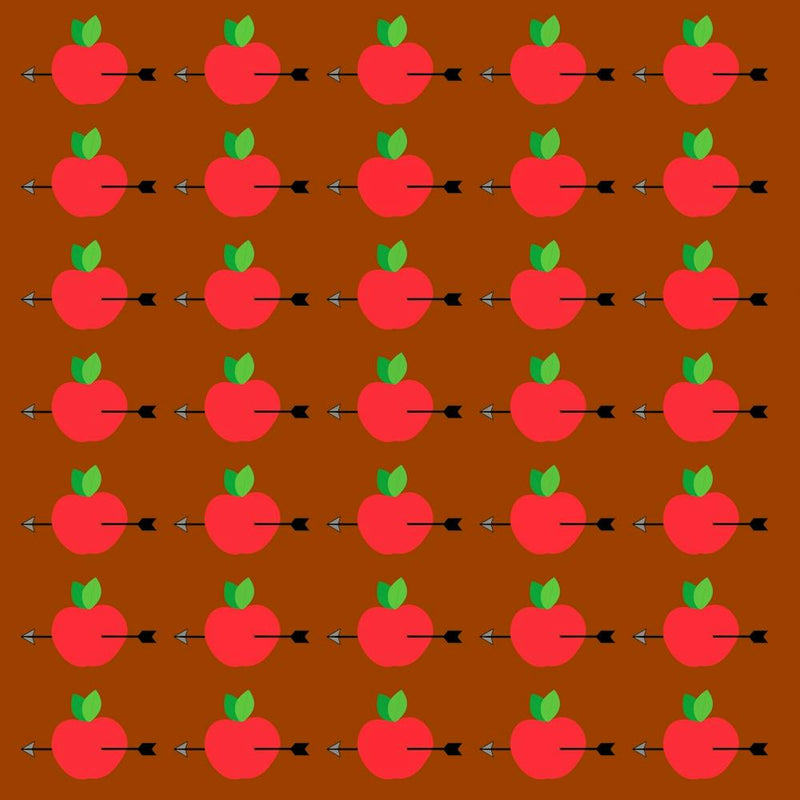Apple Arrow Pattern Design Drawing