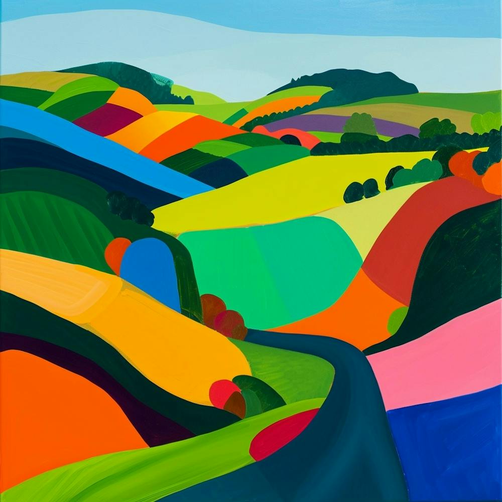 Colourful Abstract The Peak District England 1