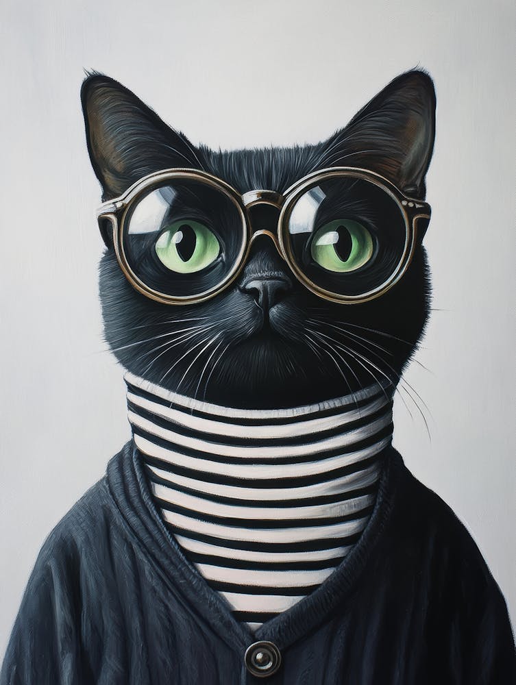 Cat In Glasses 15
