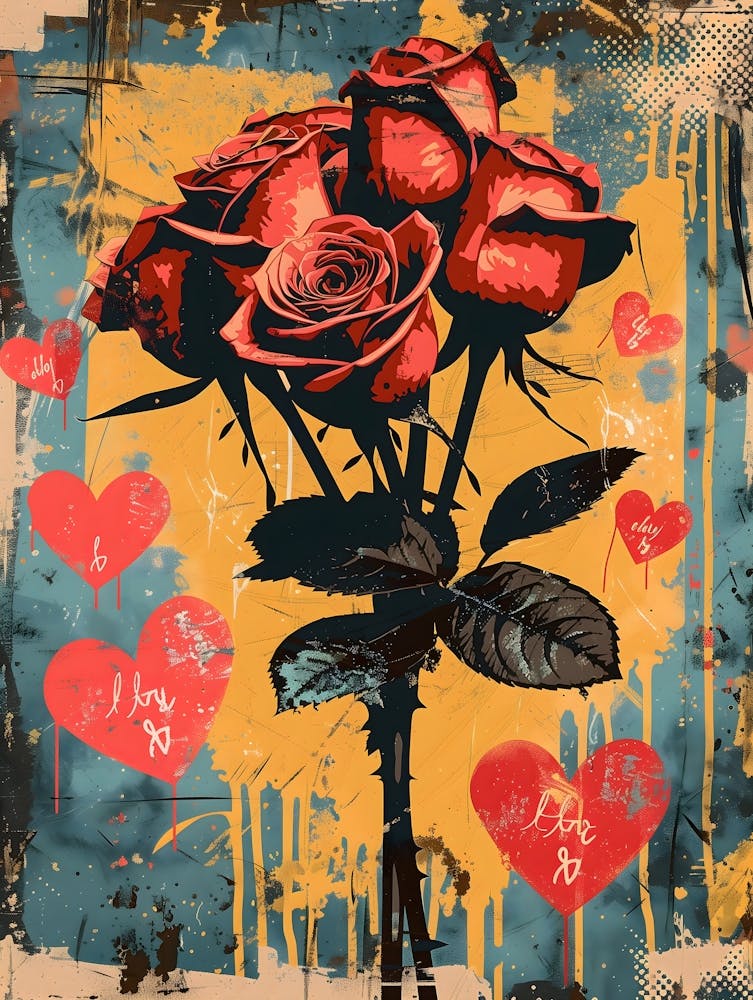 I Love You, Vibrant Pop Art 1