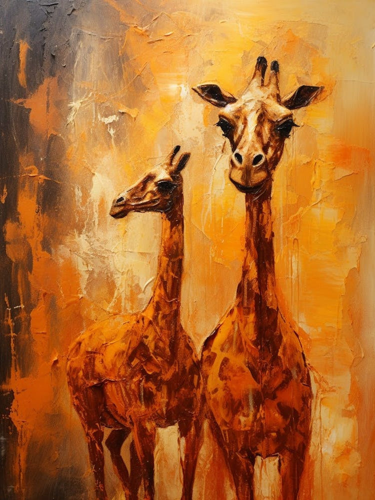 Giraffe Abstract Expressionism 1