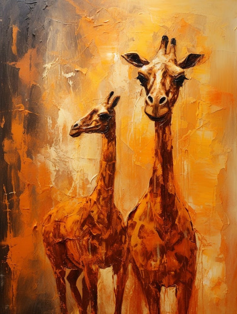 Giraffe Abstract Expressionism 1