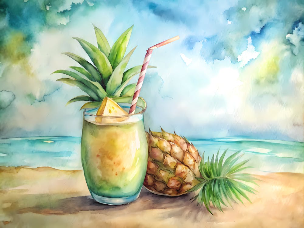 Pineapple Coconut Smoothie Tropical Islands