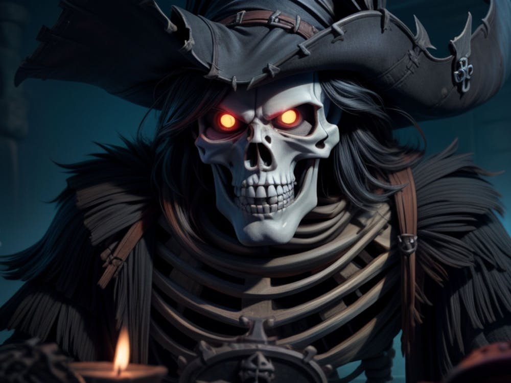 Skeleton Pirate Witch