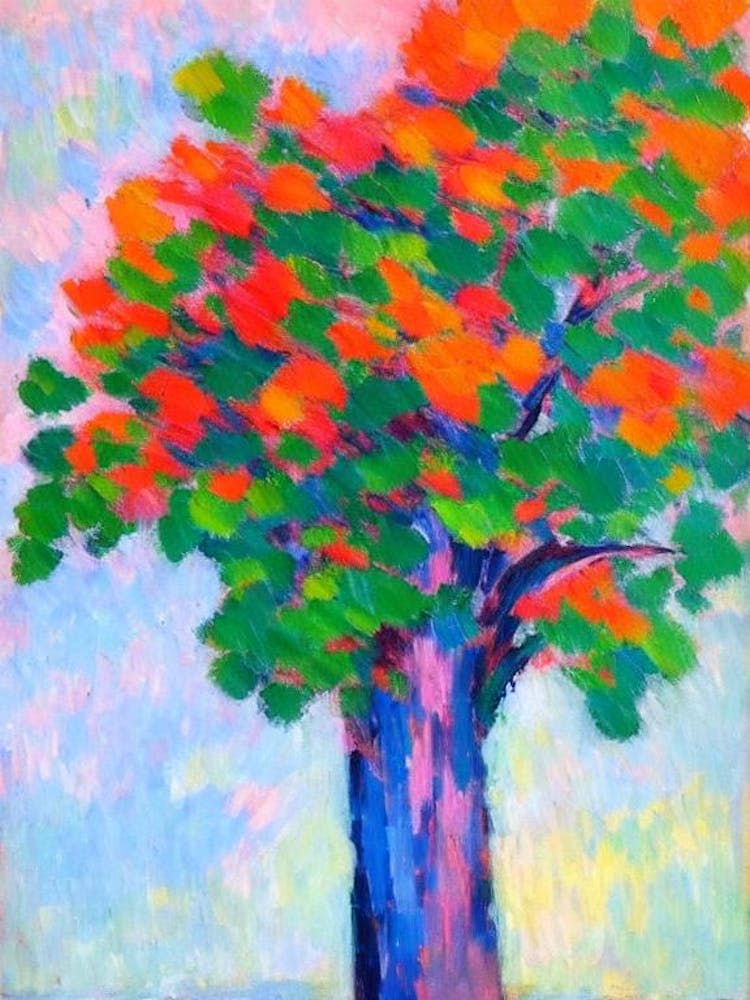 Honigdornbaum Abstrakt Blockfarbe