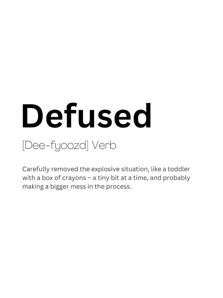 Defused Definition Meaning