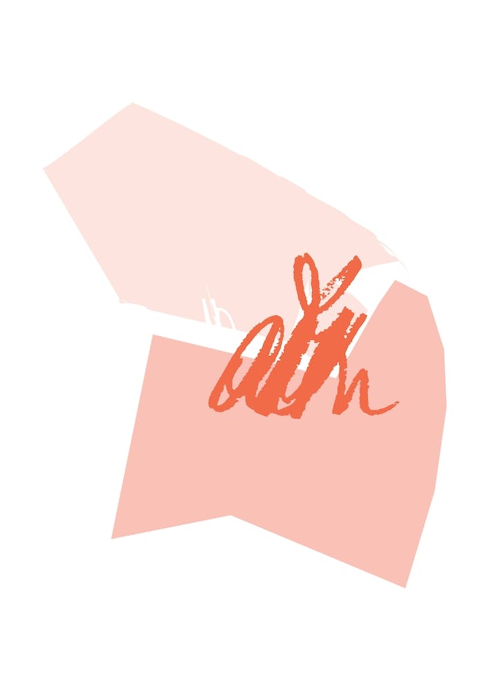 Abstract Pink Shapes