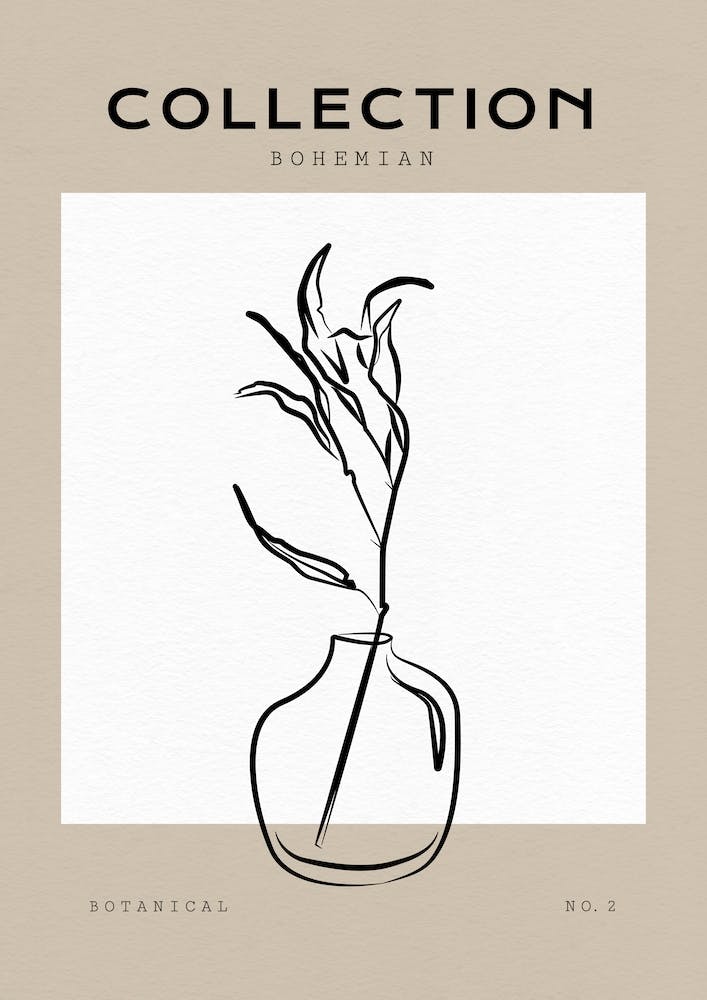 Boho Bohemian 10 Vase Strelizia