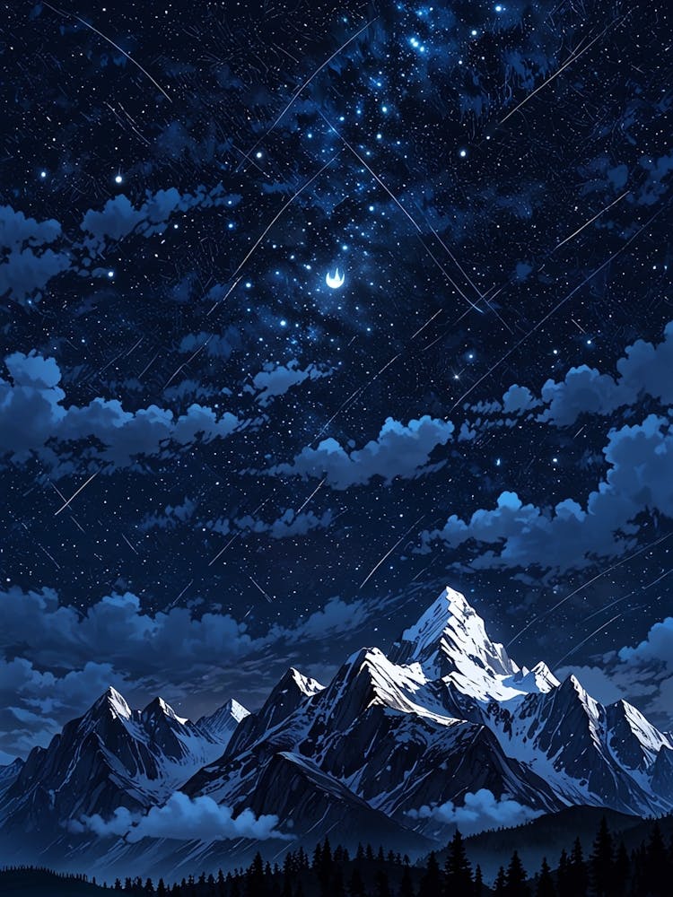 Night Sky With Stars 2