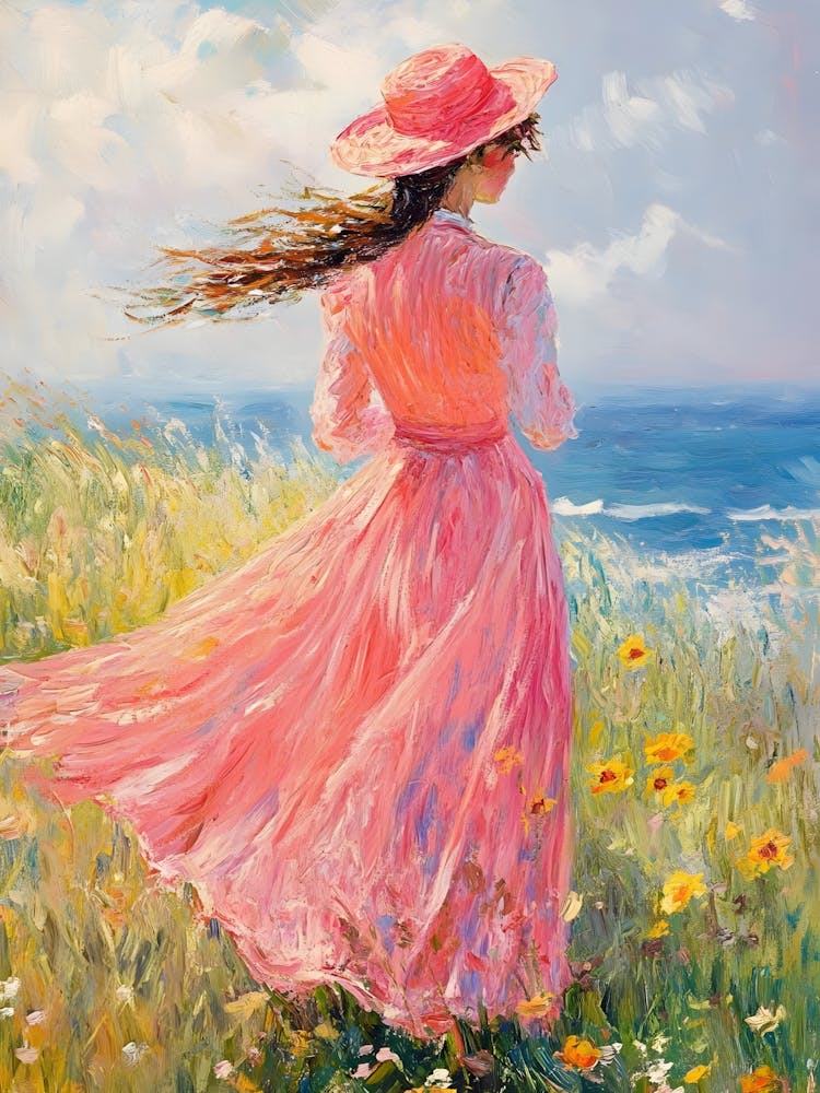 Girl In A Pink Dress