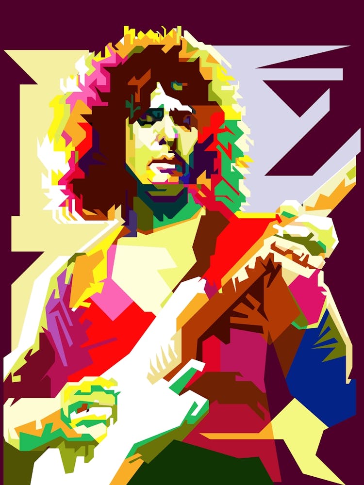 Ritchie Blackmore 70s Classic Rock Most Wanted Pop Art WPAP