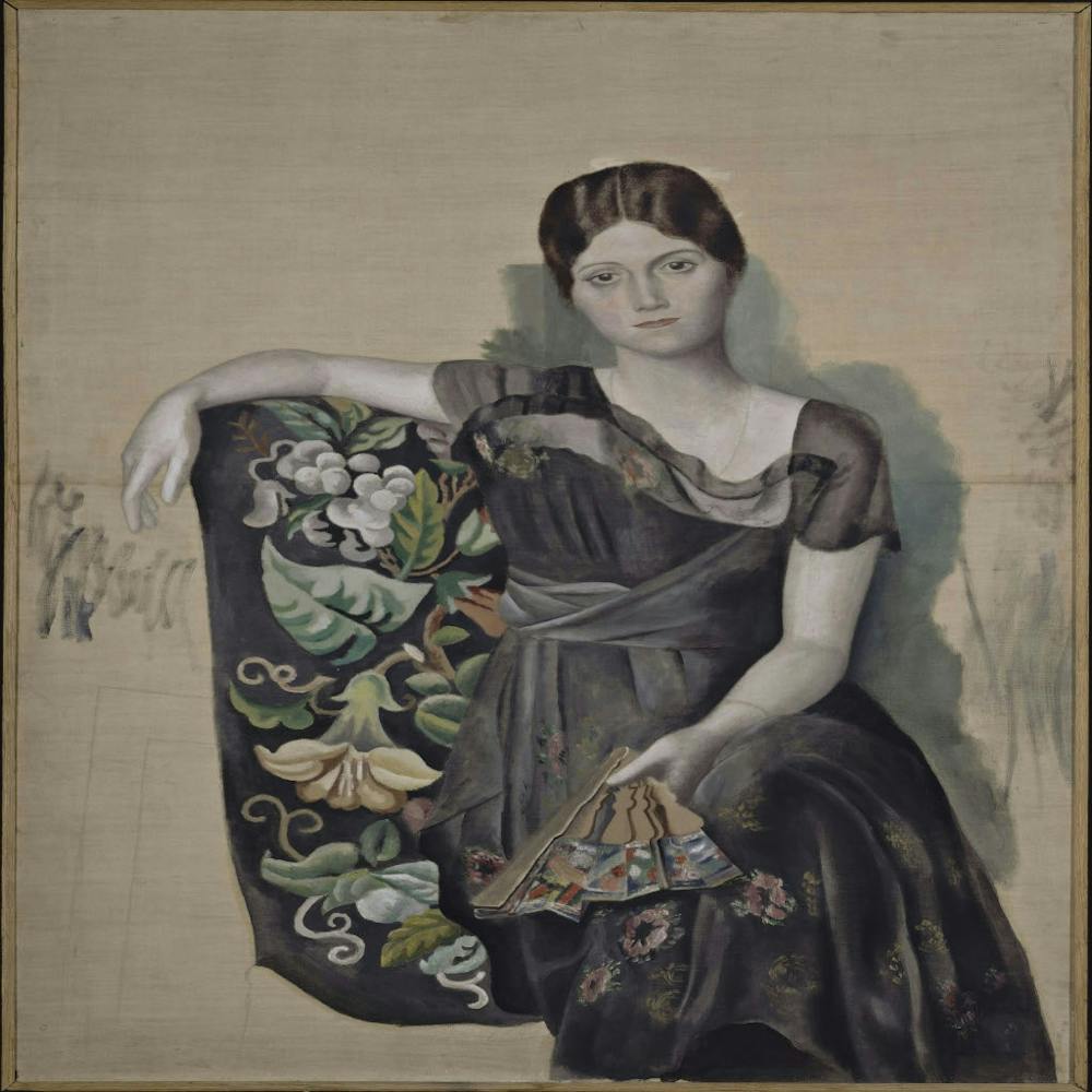 Picasso 1917.Portrait Olga in an Armchair