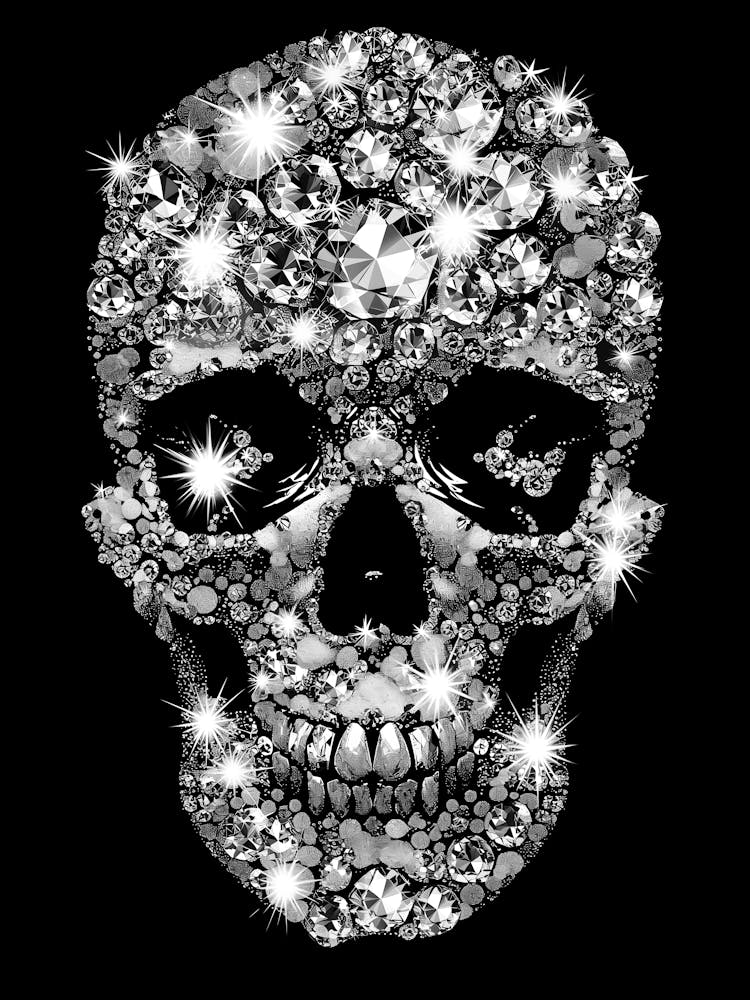 Skull With Diamonds