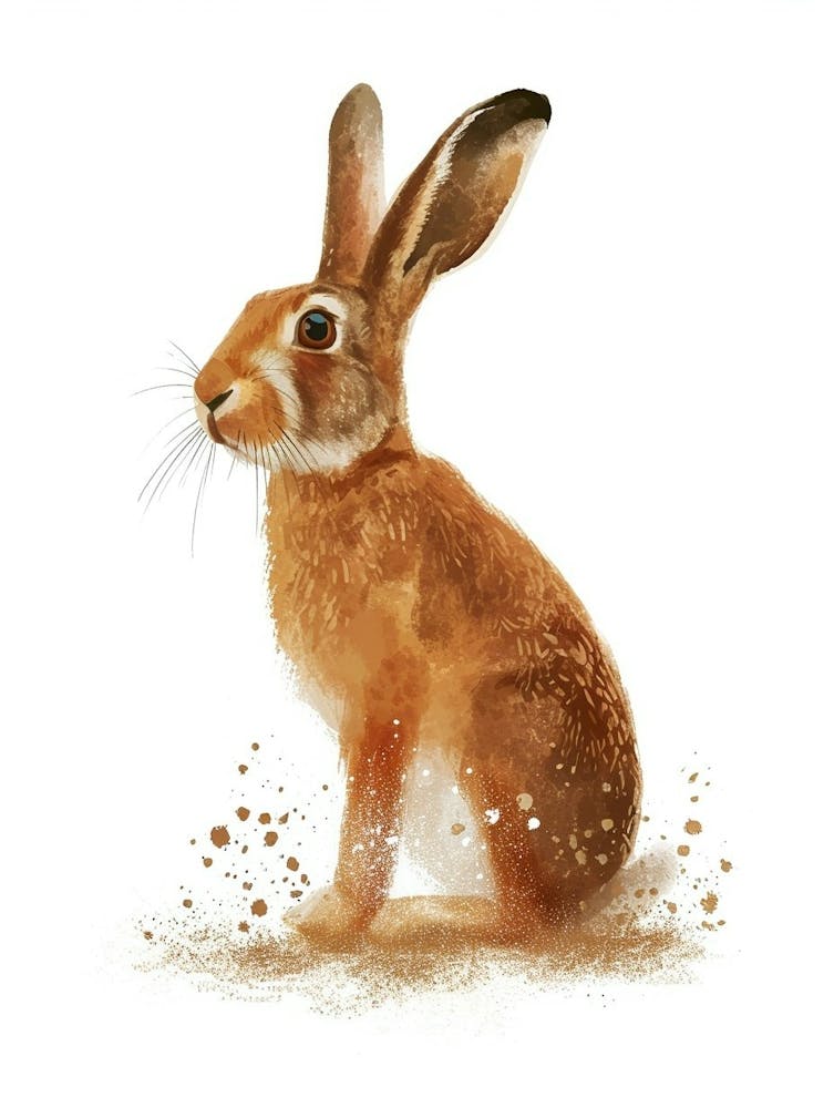 Belgian Hare Nursery Illustration 2