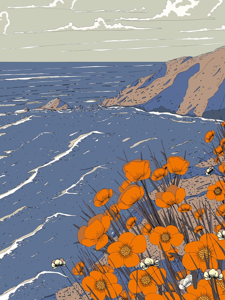 Poppies On The Beach 1