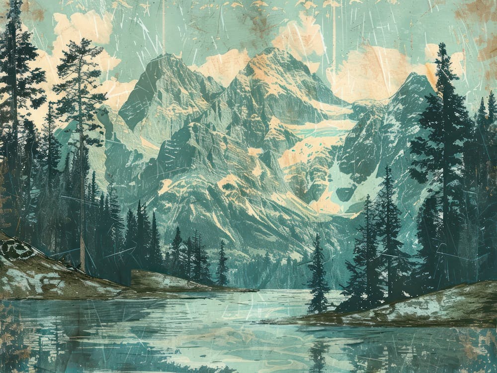 Vintage-Landschaftsillustration 9