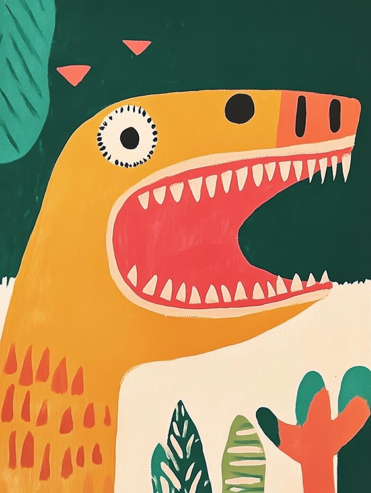 Dinosaur In The Jungle