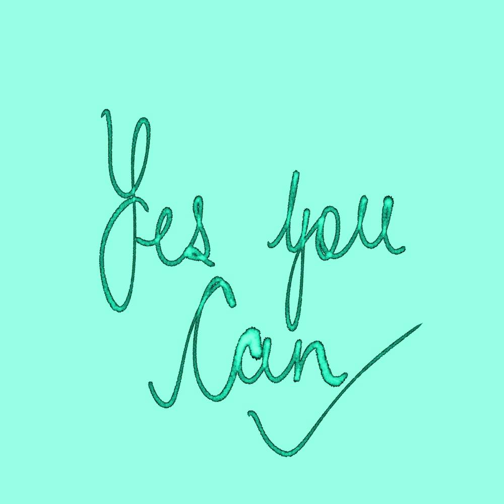 Yes U Can - Sky Blue