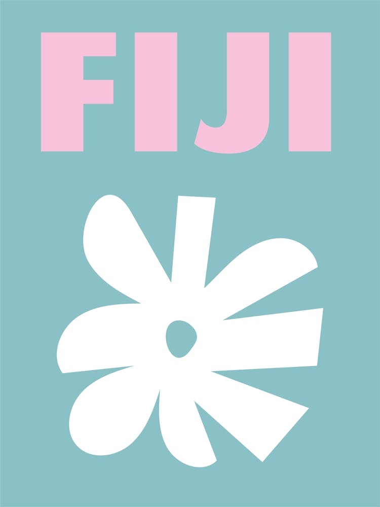 Fiji Beach Floral Art
