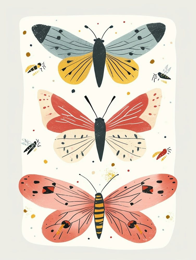 Colourful Insect Illustration Butterfly 15