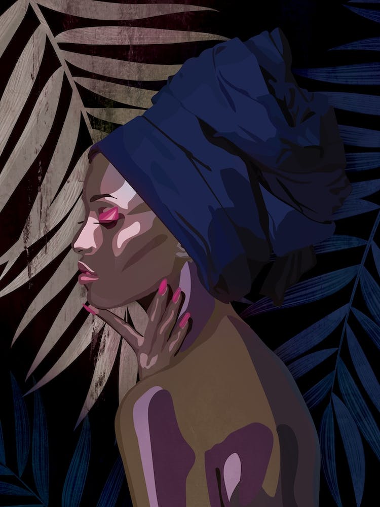 Abstract Woman With Turban 2