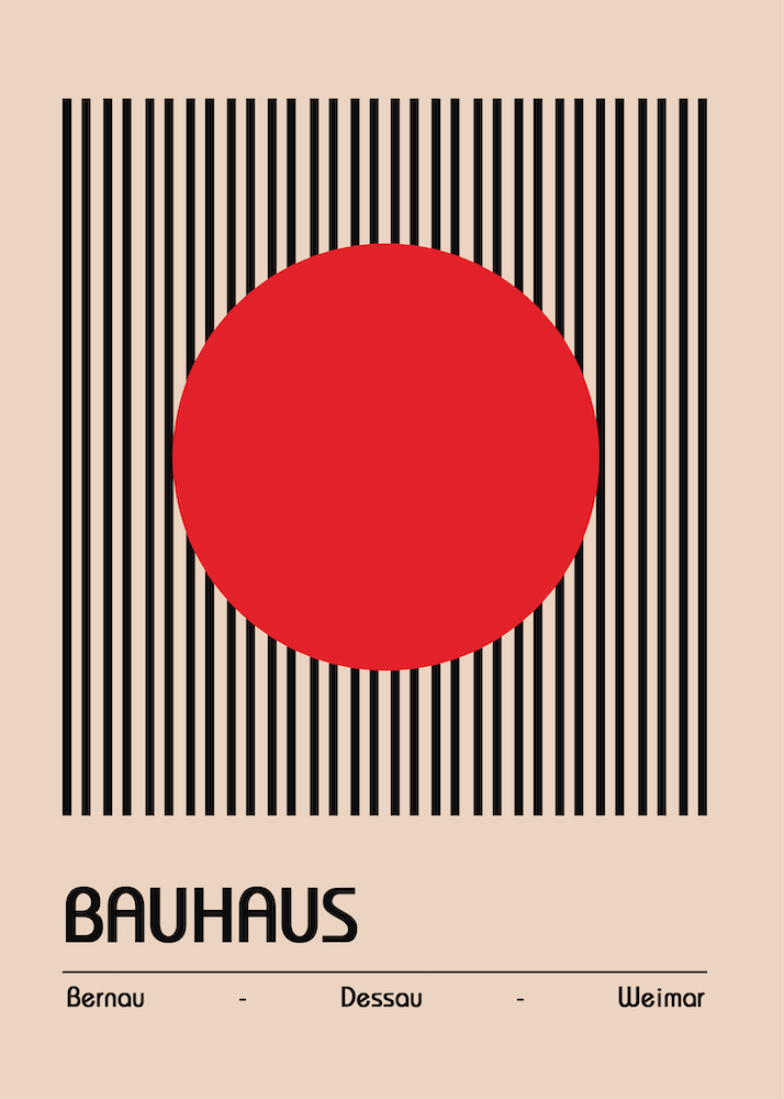 Bauhaus Design Red