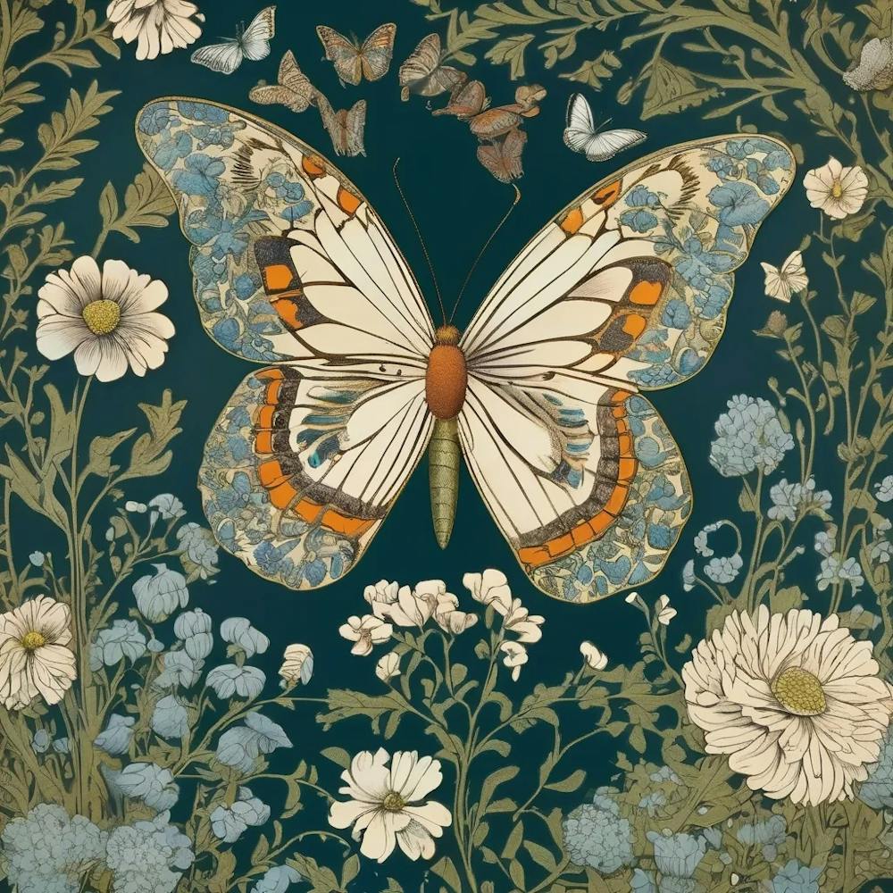 Butterfly In The Garden