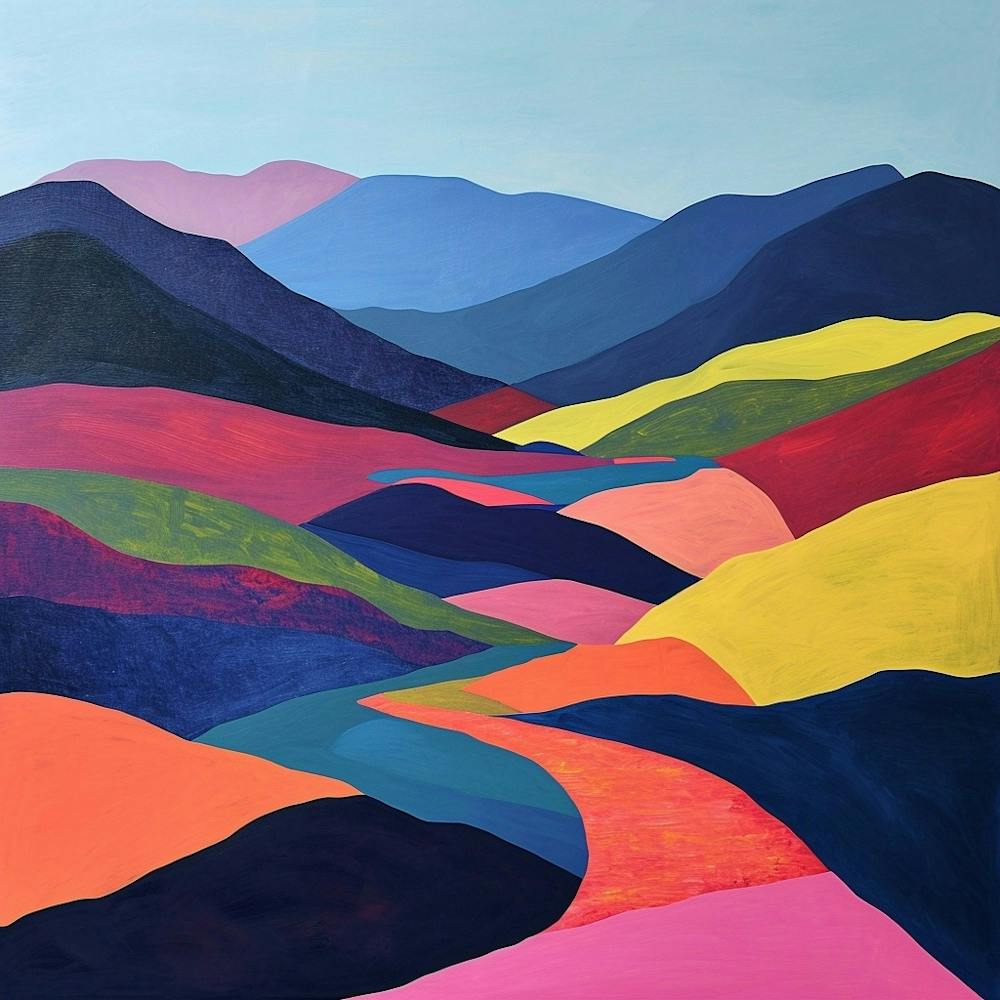 Colourful Abstract Cairngorms National Park Scotland 3