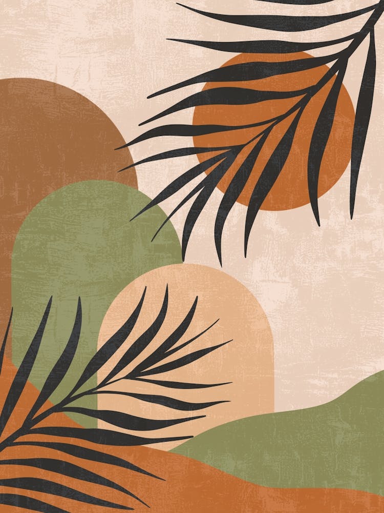 Abstract Palm Leaves 2