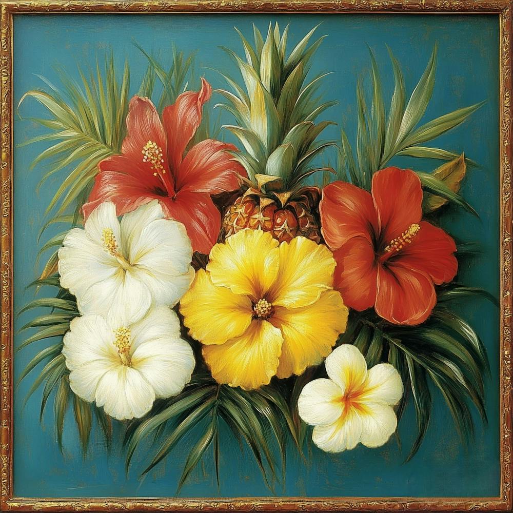 Art Fleurs Hawaïennes 5
